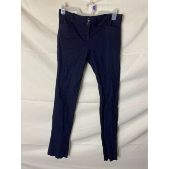 SATINATO WOMENS NAVY STRETCH CHINOS KHAKIS PANTS SIZE 12 STRETCH WORK PANTS - Picture 1 of 1